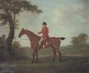 John Nost Sartorius A Huntsman in a Wooded Landscape oil